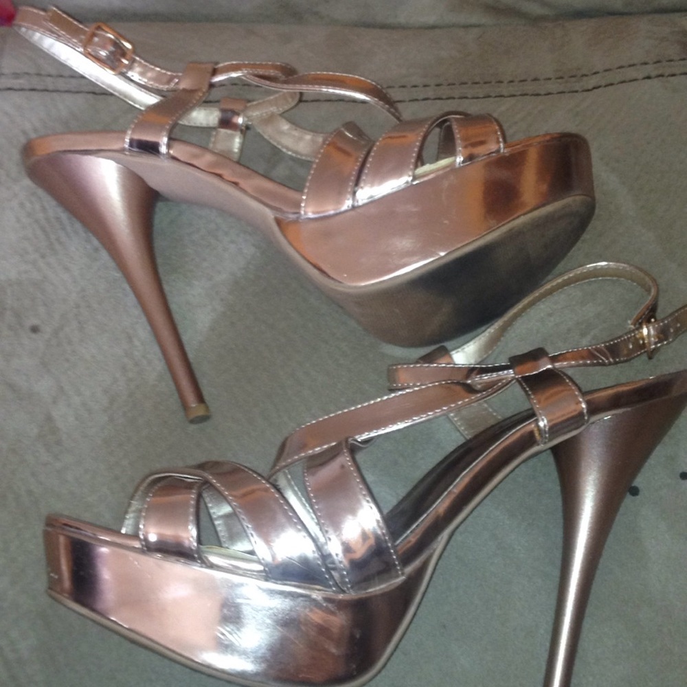 Rose gold heels